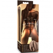 Коричневый мастубратор-вагина Nicole s Kitty - Blush Novelties - в Грозном купить с доставкой