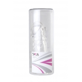 Прозрачная гелевая насадка с клиторальным отростком - 13 см. - Toyfa Basic - в Грозном купить с доставкой