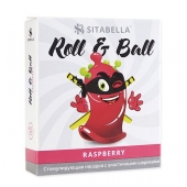 Стимулирующий презерватив-насадка Roll   Ball Raspberry - Sitabella - купить с доставкой в Грозном