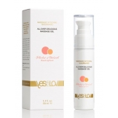 Универсальный массажный гель-смазка Allover Delicious Massage Gel с ароматом персика и аброкоса - 50 мл. - YESforLOV - купить с доставкой в Грозном