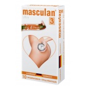 Розовые презервативы Masculan Ultra Long Pleasure с колечками, пупырышками и продлевающим эффектом - 10 шт. - Masculan - купить с доставкой в Грозном