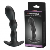 Черный анальный стимулятор простаты с вибрацией Special Anal Massager - 14,5 см. - Baile - в Грозном купить с доставкой