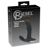 Черный вибромассажер простаты с функцией римминга Plug with Perineum Stimulator - 16,6 см. - Orion - в Грозном купить с доставкой