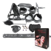 Чёрно-серебристый набор БДСМ - Notabu - купить с доставкой в Грозном