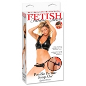 Черный податливый страпон Posable Partner Strap-On - 17,8 см. - Pipedream - купить с доставкой в Грозном