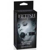 Черный кляп с дырочками Breathable Ball Gag - Pipedream - купить с доставкой в Грозном