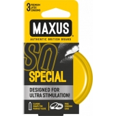 Презервативы с точками и рёбрами в железном кейсе MAXUS Special - 3 шт. - Maxus - купить с доставкой в Грозном