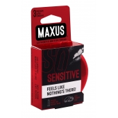 Ультратонкие презервативы в железном кейсе MAXUS Sensitive - 3 шт. - Maxus - купить с доставкой в Грозном