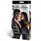 Черная виниловая ткань-простынь для эротических игр - Lux Fetish - купить с доставкой в Грозном