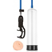 Прозрачная вакуумная помпа Sex Expert с насадкой-вагиной - Sex Expert - в Грозном купить с доставкой