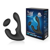 Черный силиконовый вибромассажер простаты с пультом ДУ - Sex Expert - в Грозном купить с доставкой