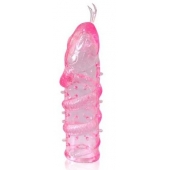 Закрытая рельефная насадка Crystal sleeve snakes в виде змеи с усиками - 14 см. - Erowoman-Eroman - в Грозном купить с доставкой