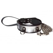 Стильный ошейник с металлическим блеском и поводком - Sitabella - купить с доставкой в Грозном