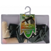 Черный пояс-трусики с двумя насадками  Экзотик-Linda  - 15,5 и 10,5 см. - LOVETOY (А-Полимер) - купить с доставкой в Грозном