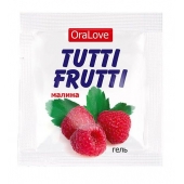 Пробник гель-смазки Tutti-frutti с малиновым вкусом - 4 гр. - Биоритм - купить с доставкой в Грозном
