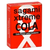 Ароматизированные презервативы Sagami Xtreme COLA - 3 шт. - Sagami - купить с доставкой в Грозном