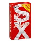 Утолщенные презервативы Sagami Xtreme Feel Long с точками - 10 шт. - Sagami - купить с доставкой в Грозном