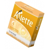 Презервативы Arlette Dotted с точечной текстурой - 3 шт. - Arlette - купить с доставкой в Грозном