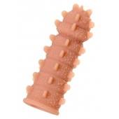 Телесная реалистичная насадка KOKOS Extreme Sleeve 04 с дополнительной стимуляцией - 12,7 см. - KOKOS - в Грозном купить с доставкой