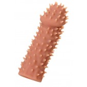 Телесная реалистичная насадка KOKOS Extreme Sleeve 07 с дополнительной стимуляцией - 12,7 см. - KOKOS - в Грозном купить с доставкой