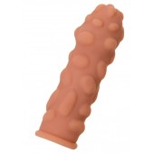 Телесная реалистичная насадка KOKOS Extreme Sleeve 11 с дополнительной стимуляцией - 12,7 см. - KOKOS - в Грозном купить с доставкой