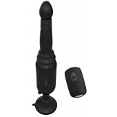 Черный вибромассажер с функцией поступательных движений Ass Thruster - Pipedream - купить с доставкой в Грозном