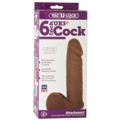 Насадка-мулат для трусиков Vac-U-Lock 6  ULTRASKYN Cock - 17,3 см. - Doc Johnson - купить с доставкой в Грозном