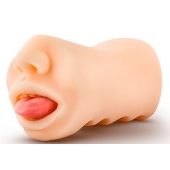 Телесный мастурбатор-ротик с язычком Oral Anne - Blush Novelties - в Грозном купить с доставкой