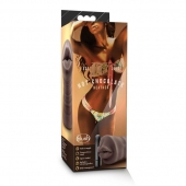 Коричневый мастурбатор-ротик Heather - Blush Novelties - в Грозном купить с доставкой
