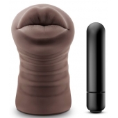 Коричневый мастурбатор-ротик Renee - Blush Novelties - в Грозном купить с доставкой