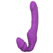 Фиолетовый безремневой вибрострапон DOUBLE DIPPER - Dream Toys - купить с доставкой в Грозном