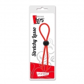 Красное эрекционное лассо с одной бусиной-утяжкой STRETCHY THIN LASSO - Dream Toys - в Грозном купить с доставкой