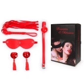 Пикантный набор БДСМ из 4 предметов в красном цвете - Notabu - купить с доставкой в Грозном