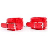 Красные мягкие оковы на регулируемых ремешках - Notabu - купить с доставкой в Грозном