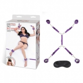 Фиолетовый набор фиксаций на кровати Classic Bedspreader - Lux Fetish - купить с доставкой в Грозном