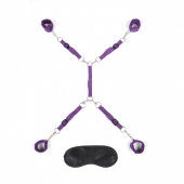 Фиолетовый набор фиксаций на кровати Classic Bedspreader - Lux Fetish - купить с доставкой в Грозном