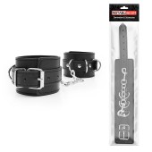 Черные оковы на регулируемых ремешках с цепочкой - Notabu - купить с доставкой в Грозном