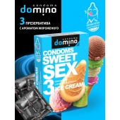 Презервативы для орального секса DOMINO Sweet Sex с ароматом мороженого - 3 шт. - Domino - купить с доставкой в Грозном