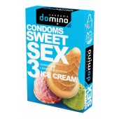 Презервативы для орального секса DOMINO Sweet Sex с ароматом мороженого - 3 шт. - Domino - купить с доставкой в Грозном