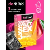 Презервативы для орального секса DOMINO Sweet Sex с ароматом манго - 3 шт. - Domino - купить с доставкой в Грозном