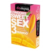Презервативы для орального секса DOMINO Sweet Sex с ароматом манго - 3 шт. - Domino - купить с доставкой в Грозном