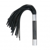 Черная плеть Easytoys Flogger With Metal Grip - 38 см. - Easy toys - купить с доставкой в Грозном