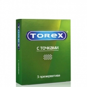 Текстурированные презервативы Torex  С точками  - 3 шт. - Torex - купить с доставкой в Грозном
