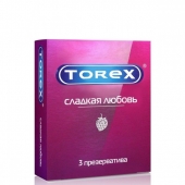 Презервативы Torex  Сладкая любовь  с ароматом клубники - 3 шт. - Torex - купить с доставкой в Грозном