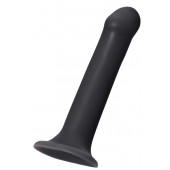 Черный фаллос на присоске Silicone Bendable Dildo XL - 20 см. - Strap-on-me - купить с доставкой в Грозном