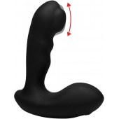 Черный стимулятор простаты Alpha-Pro 7X P-Milker Silicone Prostate Stimulator with Milking Bead - XR Brands - в Грозном купить с доставкой