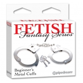 Металлические наручники Beginner s Metal Cuffs - Pipedream - купить с доставкой в Грозном