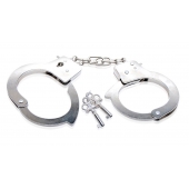 Металлические наручники Beginner s Metal Cuffs - Pipedream - купить с доставкой в Грозном