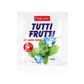 Пробник гель-смазки Tutti-frutti со вкусом мяты - 4 гр. - Биоритм - купить с доставкой в Грозном