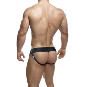 Черный мужской страпон DR. SKIN 6INCH HOLLOW STRAP ON - 16 см. - Blush Novelties - купить с доставкой в Грозном